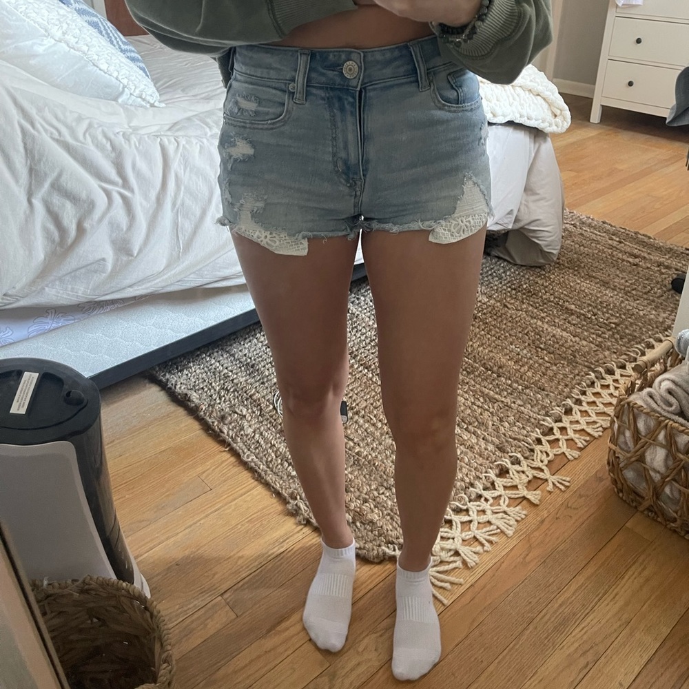 American Eagle High-Waisted Denim Shorts